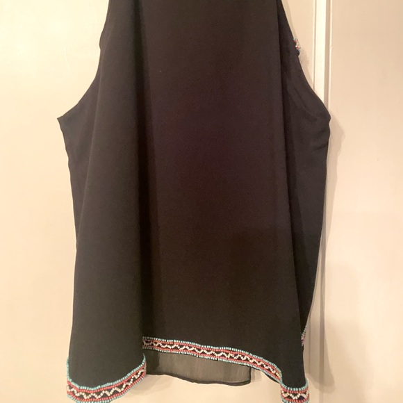 Parker Pittsburgh Beaded Trim Top (black) - Picture 5 of 5